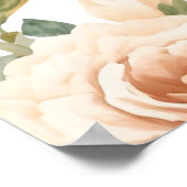 Poster Elegant Watercolor Floral Wedding Welcome (Coin)