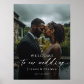 Poster Elegant wedding welcome photo (Devant)