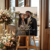 Poster Elegant wedding welcome photo 