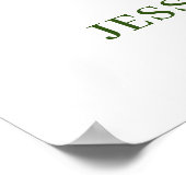 Poster Elegant White Orchid Bohemian Wedding Welcome Sign (Coin)