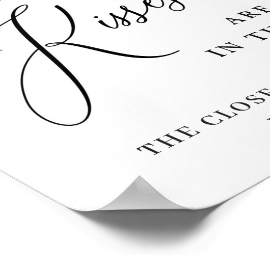 Poster Elégante aquarelle Eucalyptus Fête des mariées Pos (Coin)