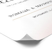 Poster Elégante aquarelle florale peinte à la main (Coin)