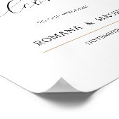 Poster Elégante aquarelle florale peinte à la main (Coin)