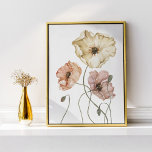 Poster Elégante aquarelle florale Pépites islandaises<br><div class="desc">Imprimez-vous dans la beauté éthérée de l'Islande avec notre étonnante aquarelle sauvage botanique de pavot imprimé sur l'affiche. Découvrez une fusion fantaisiste de vibes de boho et de détails délicats. Notre design saisit la beauté de la nature avec une palette de couleurs naturelles douces avec une élégance onirique. Nos pièces...</div>