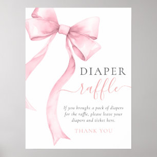 Poster Élégante béquille rose Baby shower chevalier Raffl