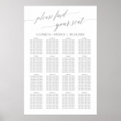 Poster Élégante calligraphie argentée (Devant)