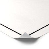 Poster Élégante calligraphie Black Frame Welcome Mariage (Coin)