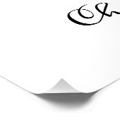 Poster Élégante calligraphie Mariage photo Bienvenue (Coin)