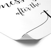 Poster Élégante calligraphie noire Laisser un panneau de  (Coin)