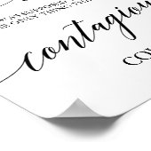 Poster Élégante calligraphie Noire Notre Amour Symbole Co (Coin)