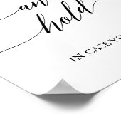 Poster Élégante calligraphie noire pour avoir et tenir un (Coin)