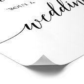 Poster Élégante calligraphie noire Taco 'Bout Un Mariage (Coin)