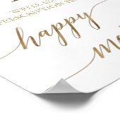 Poster Elégante Calligraphie Or Rx Conseil Mariage (Coin)