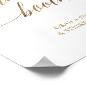 Poster Élégante calligraphie or Symbole de poche photo (Coin)