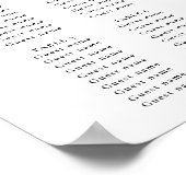 Poster Elégante calligraphie romantique mariage (Coin)