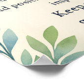 Poster Elégante carte de félicitations pour une St Except (Coin)