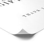 Poster Élégante Carte Moderne Et Cadeaux Signal (Coin)