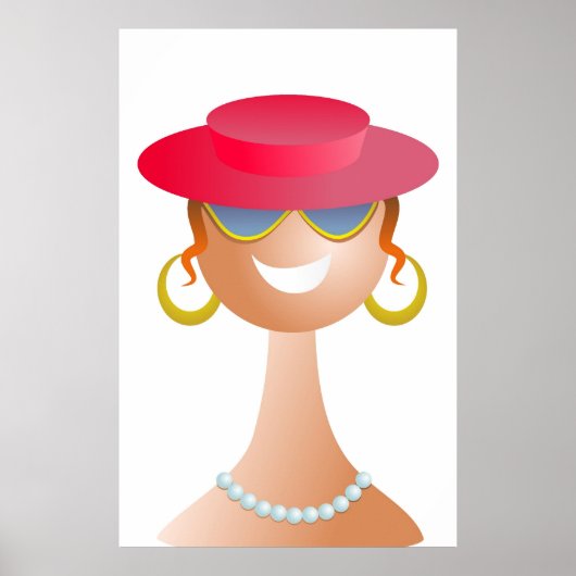 Poster Élégante Dame (Devant)