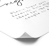 Poster Élégante Date Nuit Idées Moderne Fête des mariées  (Coin)