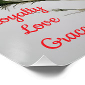 Poster Élégante et intemporelle Janvier Fleur de naissanc (Coin)