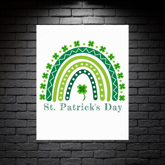 Poster Élégante fête de la Saint Patrick