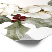 Poster Elégante Fête des mariées d'arc floral d'hiver Bie (Coin)