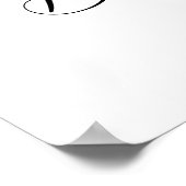 Poster Élégante Fête des mariées de bottes florales pour  (Coin)