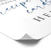 Poster Elégante Fête des mariées de cartes de recettes Bl (Coin)