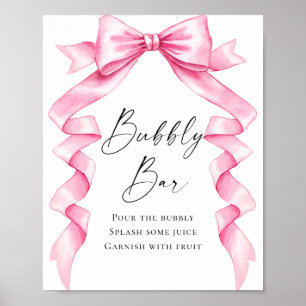 Poster Elégante Fête des mariées de la mâchoire rose douc