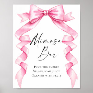 Poster Elégante Fête des mariées de mâchoire rose douce M