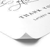 Poster Elégante Fête des mariées de mariage Cartes & Cade (Coin)