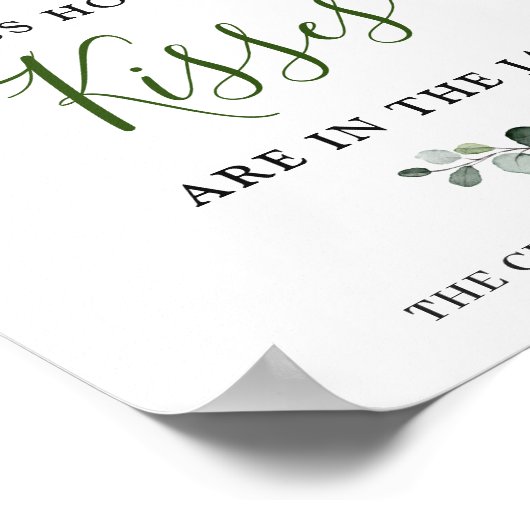 Poster Elégante Fête des mariées de tournesol Eucalyptus (Coin)