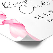 Poster Elégante Fête des mariées douce Rose Bow Recette C (Coin)