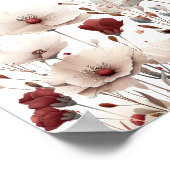 Poster Elégante Fête des mariées Fleur sauvage d'été Bien (Coin)