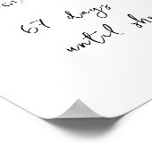 Poster Elégante Fête des mariées fleurie (Coin)