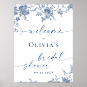 Poster Elégante Fête des mariées Florale Victorienne ACCU (Devant)