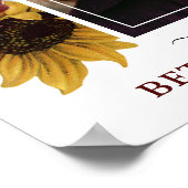 Poster Élégante fête florale d'automne de la vie funérair (Coin)