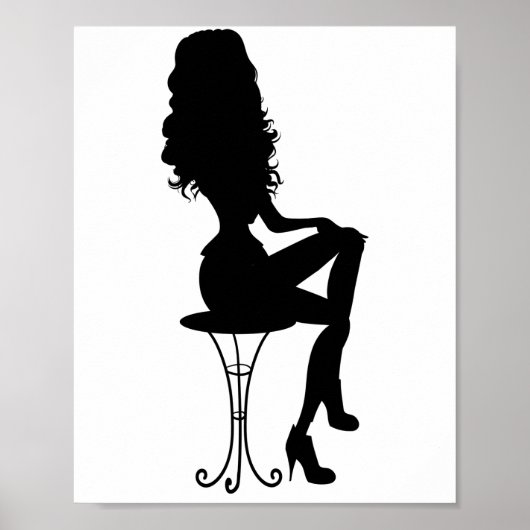 Poster Élégante fille (Devant)