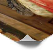 Poster Élégante fille victorienne Vintage (Coin)