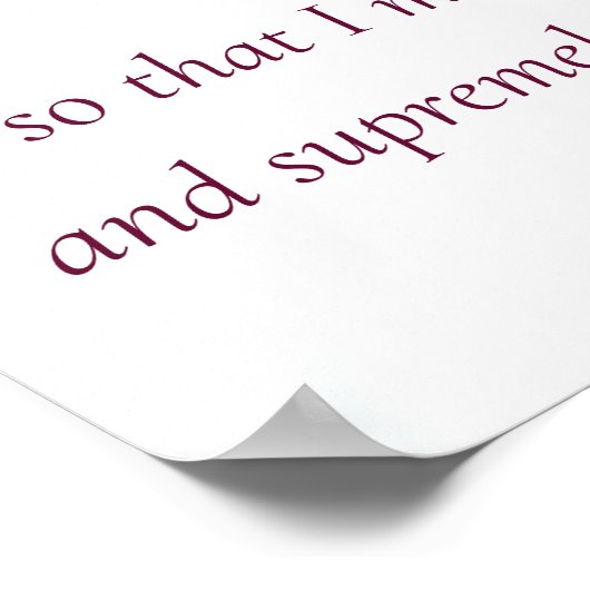 Poster Élégante Fleur rose - Prière Sérénité Script (Coin)