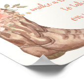 Poster Élégante florale Bottes de cowboy (Coin)