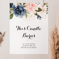 Élégante florale hivernale Cette bougie brûle le s