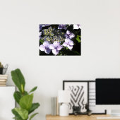 Poster Elégante Hydrangée Mauve (Bureau à domicile)