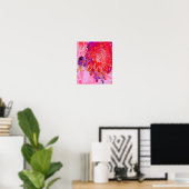 Poster Élégante Hydrangée violette et orange Limelight (Bureau à domicile)