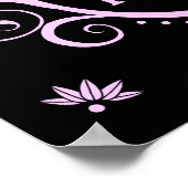 Poster élégante invitation à la fête du pyjama (Coin)