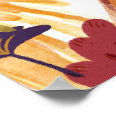 Poster Élégante invitation imprimable pour le dîner de Th (Coin)