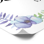 Poster Elegante Lavanda Cruz De Oro Bautizo Bienvenido (Coin)