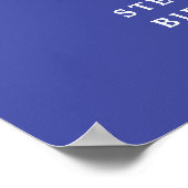 Poster Élégante Lavande encourage à 65 ans 65e anniversai (Coin)