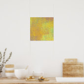 Poster Élégante œuvre d'art marbrée dorée (Cuisine)