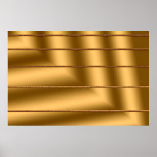 Poster Élégante œuvre d'art moderne en or